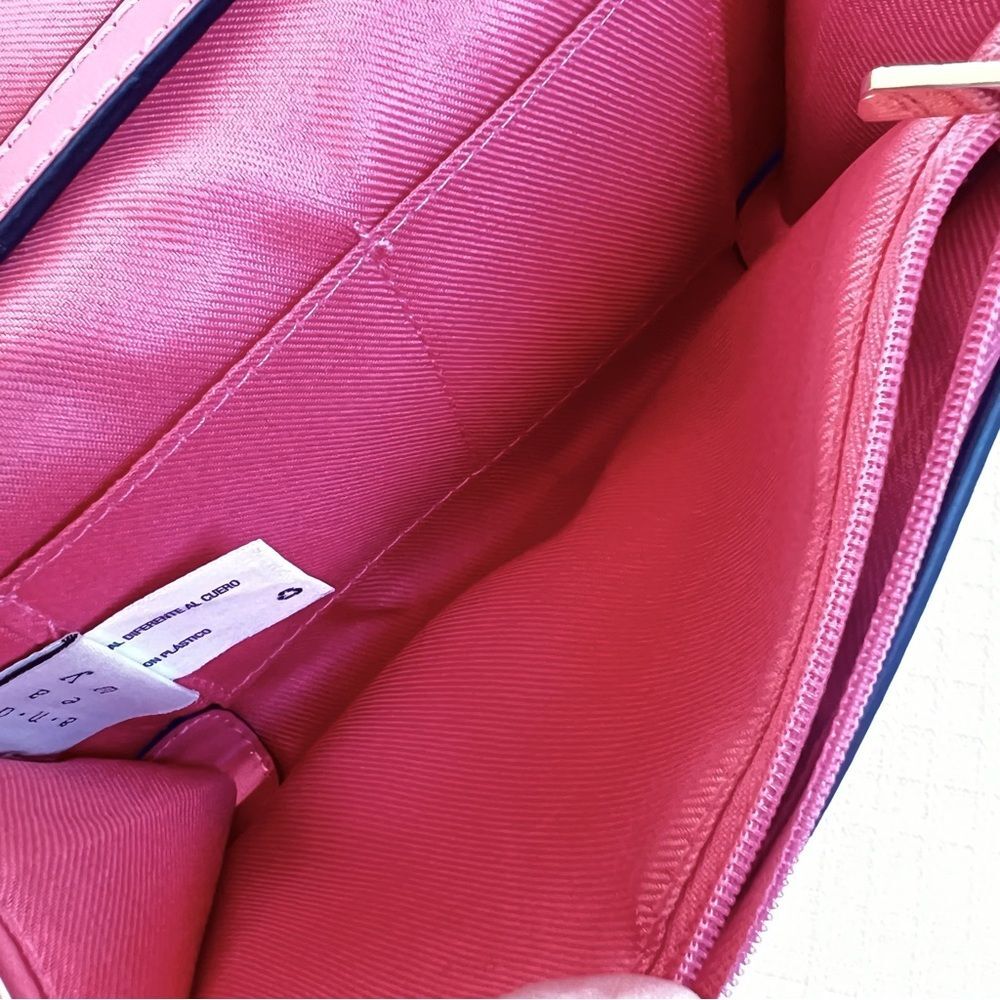 A New Day Petal Pink Vegan Gold Tone Adjustable Strap Crossbody Purse Bag - Picture 9 of 14